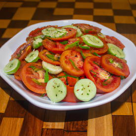 Salada Tomate e Pepino