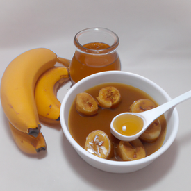 vitamina de banana com mel