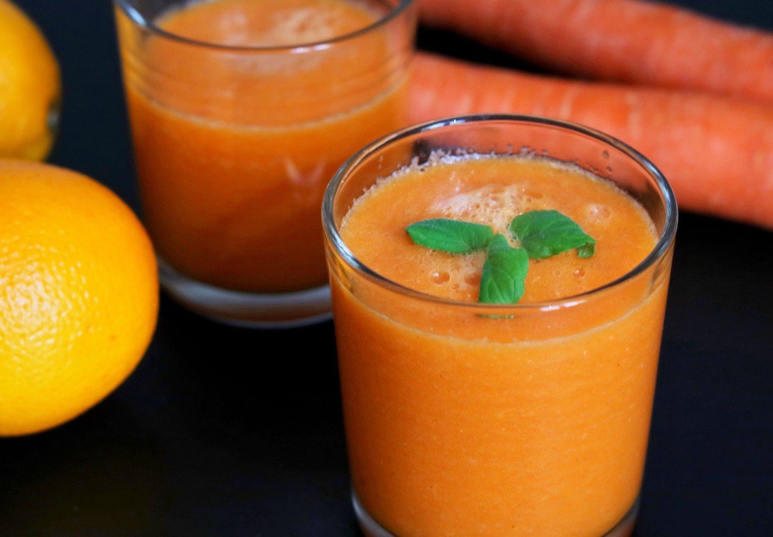foto da receita Suco de cenoura com laranja