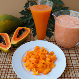 Vitamina de mamão papaia