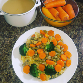 sopa legumes e macarrão
