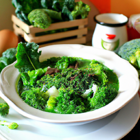 Sopa de espinafre com brócolis