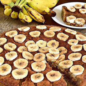Torta de banana rápida
