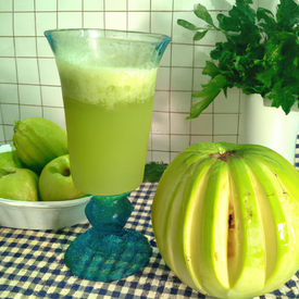 suco de melão e maçã verde