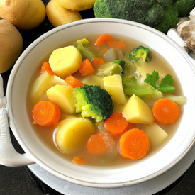 Sopa de legumes (caseira)