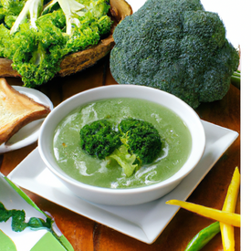 sopa de brócolis