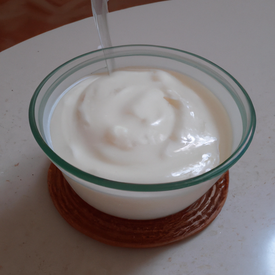 iogurte desnatado caseiro