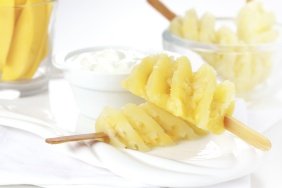 foto da receita Abacaxi com iogurte e toque de limão