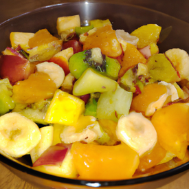 Salada de frutas tropicais