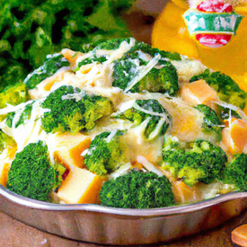 Brócolis com queijo