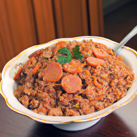 arroz integral com lentilha