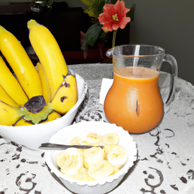 Vitamina mamão com banana