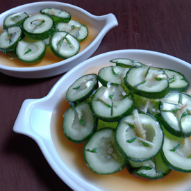 salada de pepino com molho shoyo