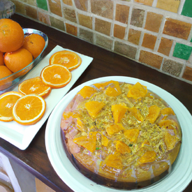 bolo de laranja com casca