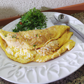 Omelete 3 ovos Minas Peito de Peru