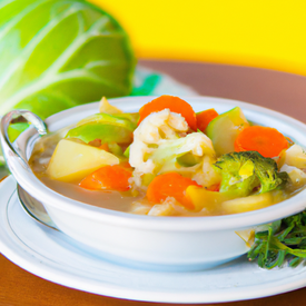 sopa de couve com legumes