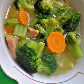 Sopa de legumes e músculo "Dedé"