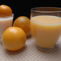 foto da receita Suco de laranja com iogurte