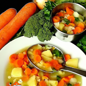 sopa leve de legumes