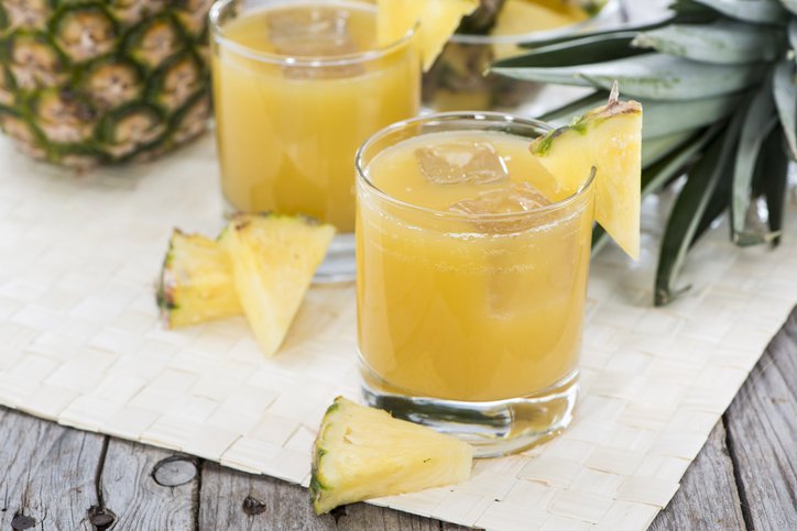 foto da receita Suco de abacaxi com água de coco