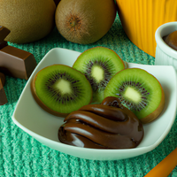 foto da receita Kiwi coberto de chocolate