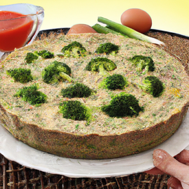 Torta de Brócolis com Ricota (GR)
