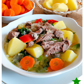 Sopa de legumes com carne e batata