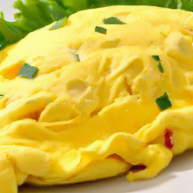 Omelete simples com 02 ovos
