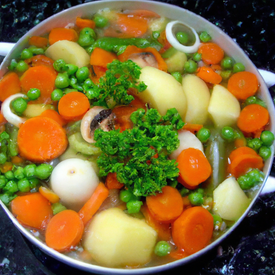 Sopa de legumes à La Vania