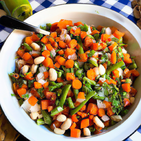 Salada de legumes e verduras