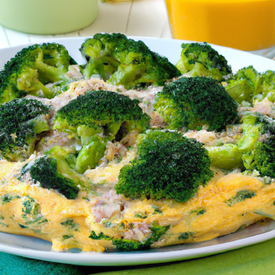 Omelete de brocolis