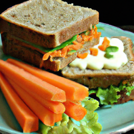 Sanduiche natural cenoura
