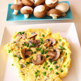 Omelete de claras com cogumelo - Body Shred