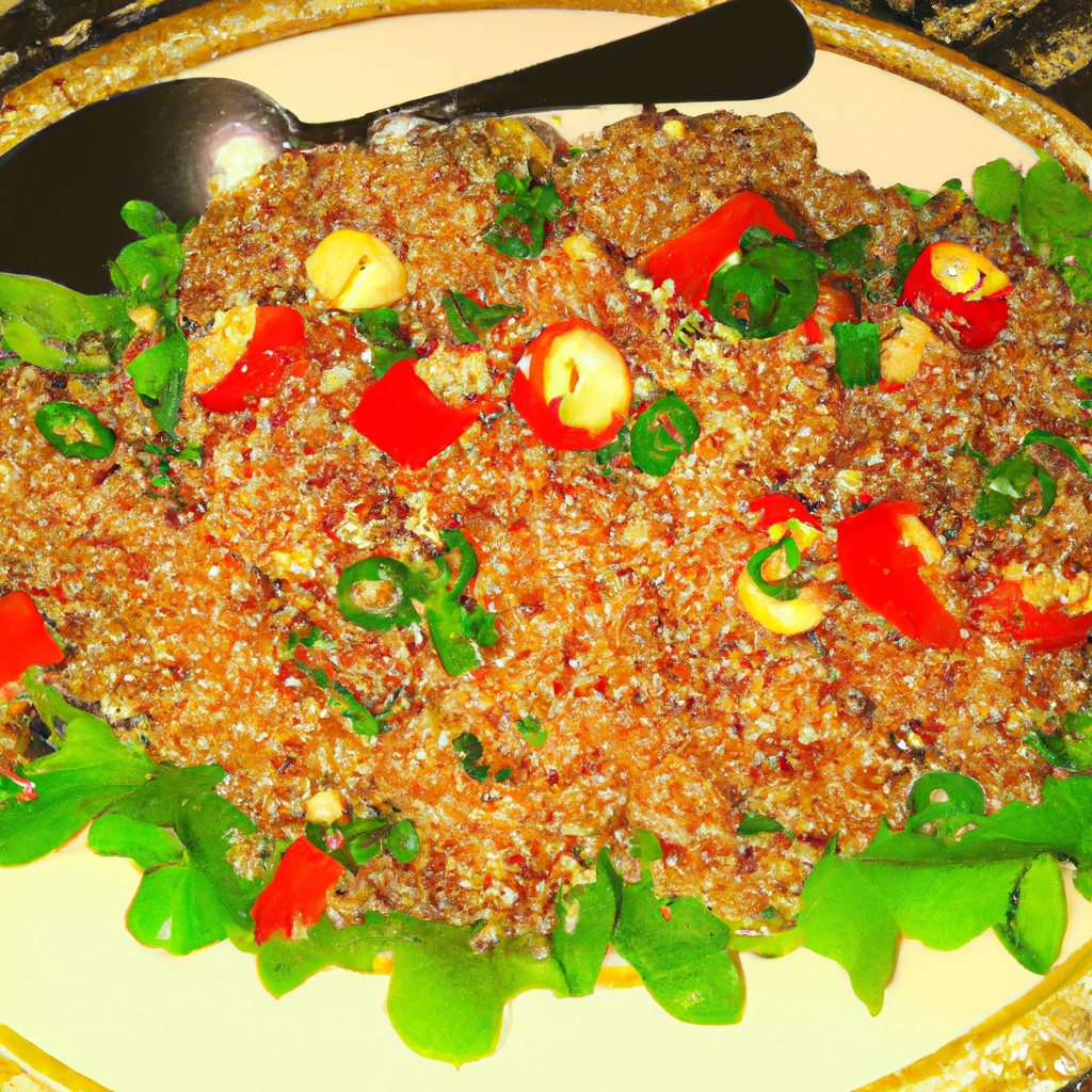 foto da receita Salada de quinoa com pimentão