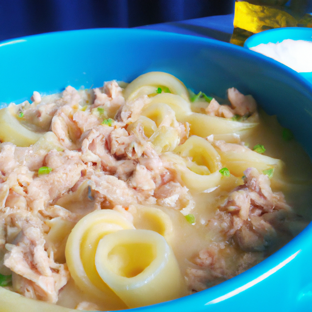 foto da receita Sopa de macarrão com atum