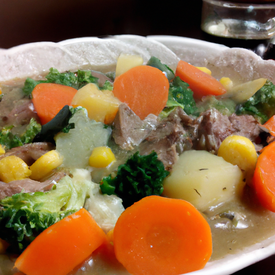 Sopa de legumes com carne 2