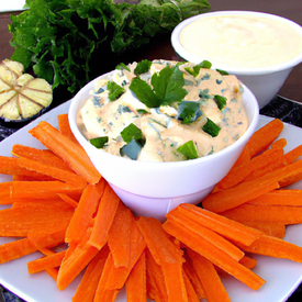 Salada de cenoura e gengibre com maionese light