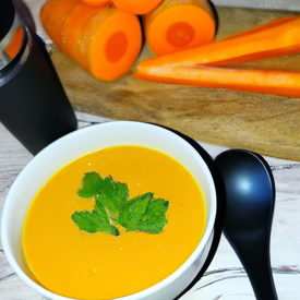 sopa de cenoura com Iogurte