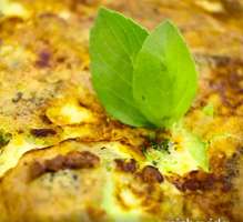 foto da receita Omelete light de brócolis e queijo branco