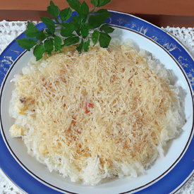 arroz árabe de micro ondas