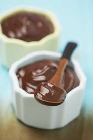 Creme gelado de chocolate
