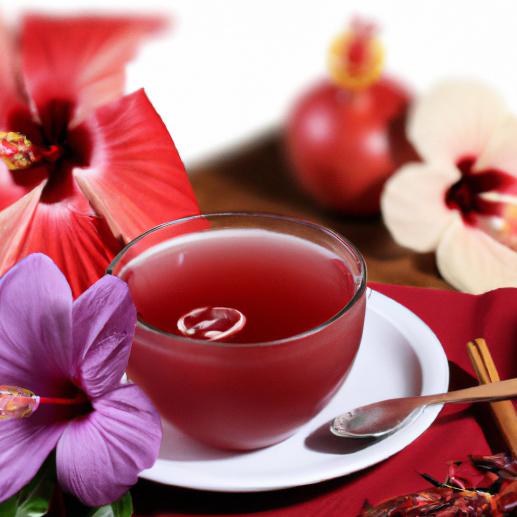 foto da receita Chá de hibisco,   maçã e canela
