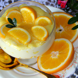 Mousse de naranja y limón