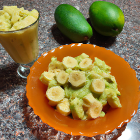 vitamina de abacate com banana