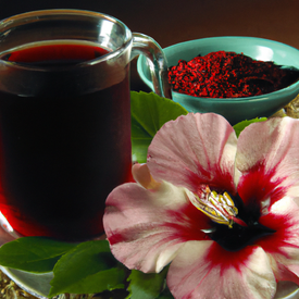 Chá de hibisco infusão