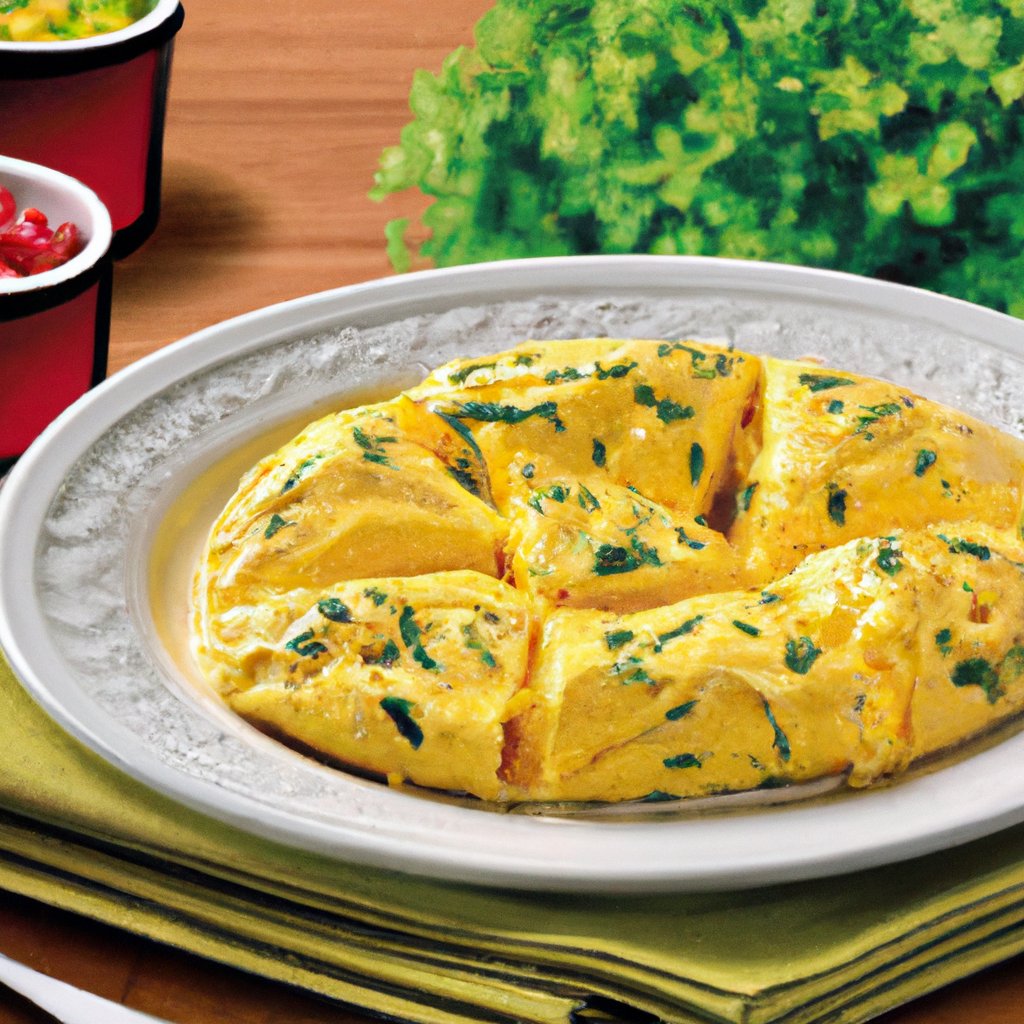 foto da receita Omelete de forno com queijo muçarela