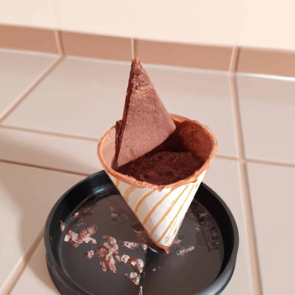 foto da receita Cone de Chocolate