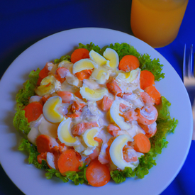 Salada de maionese caseira ligth